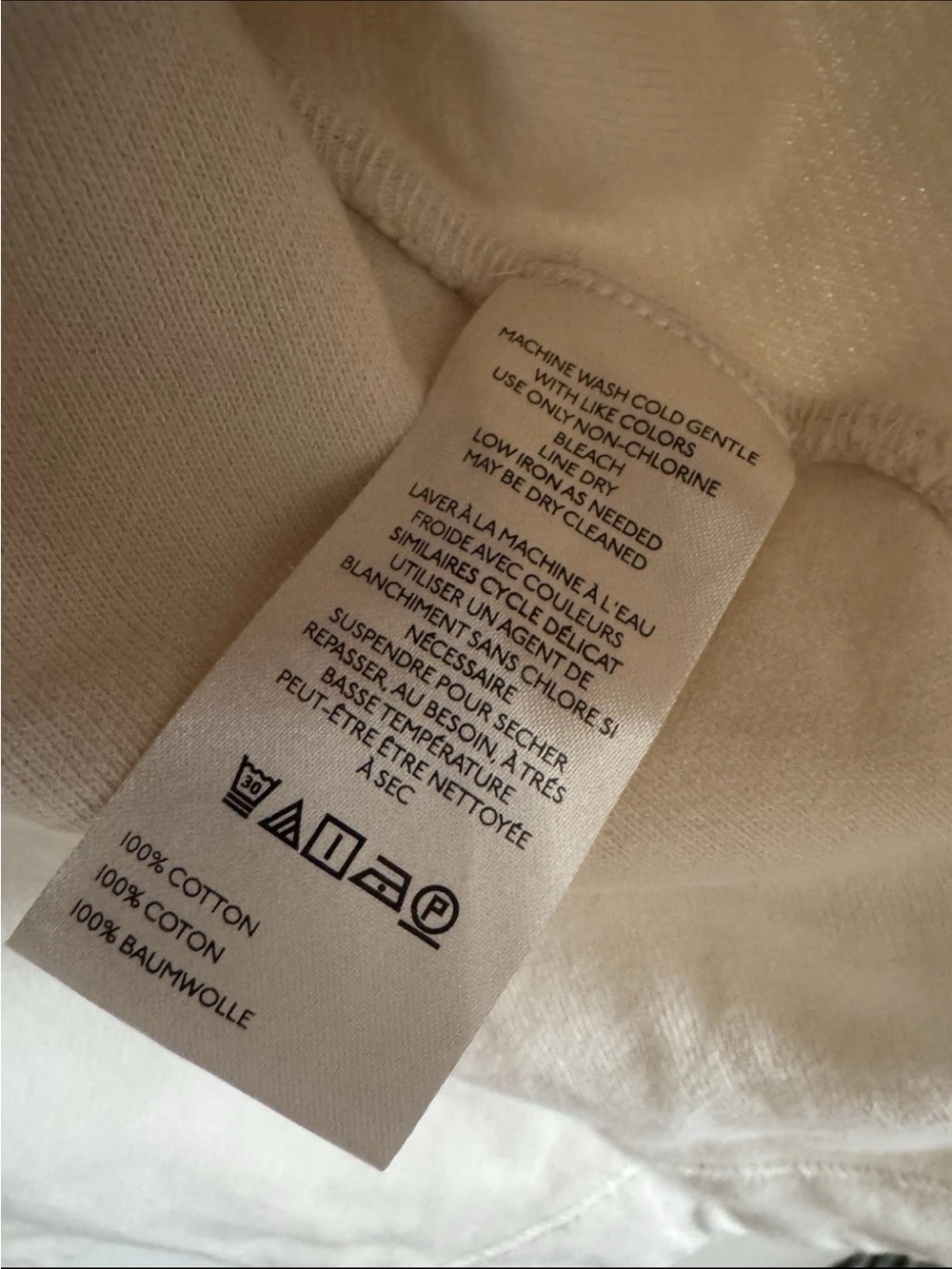 Anthropologie Pilcro Collegiate Rugby Top Cream Ivory Size M - Picture 6 of 7
